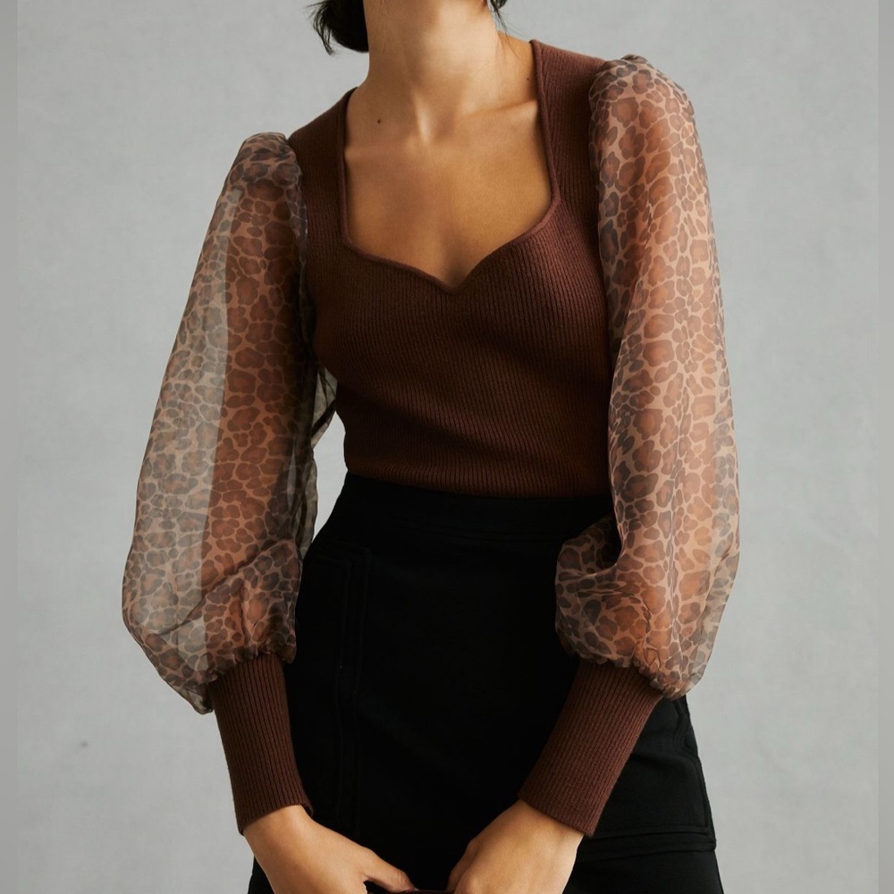 NWT Dolan puff sleeve sweater